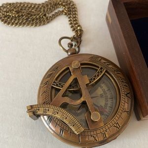 11:04 -  Rustic Brass Compass